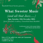 What Sweeter Music (and all that jazz)